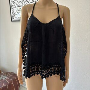 Detailed Camisole Top Open Sides Beachwear NWT Size L
